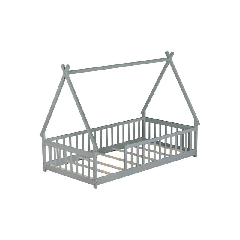 Tent-shaped Floor Bed