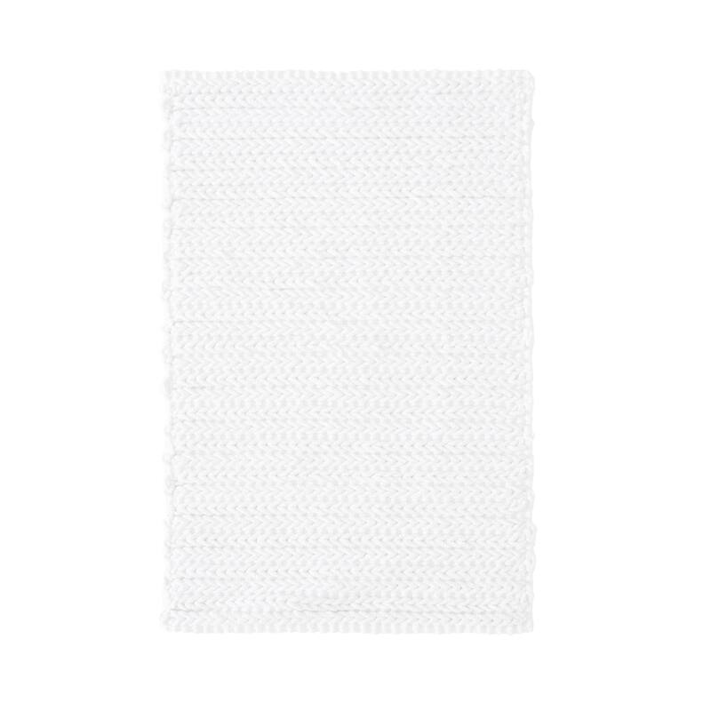 Madison Park Copula Dyed Cotton Chenille Chain Stitch Rug