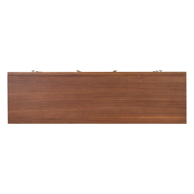 Furniture of America Forma Mid-Century Modern Walnut Solid Wood 6-Drawer Dresser