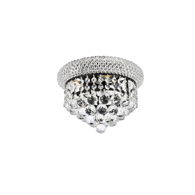Somette Geneva 3-light 10-inch Flush-Mount Chandelier - 10 Inch