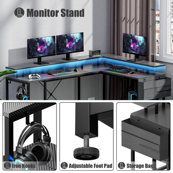L Shaped Gaming Desk 95