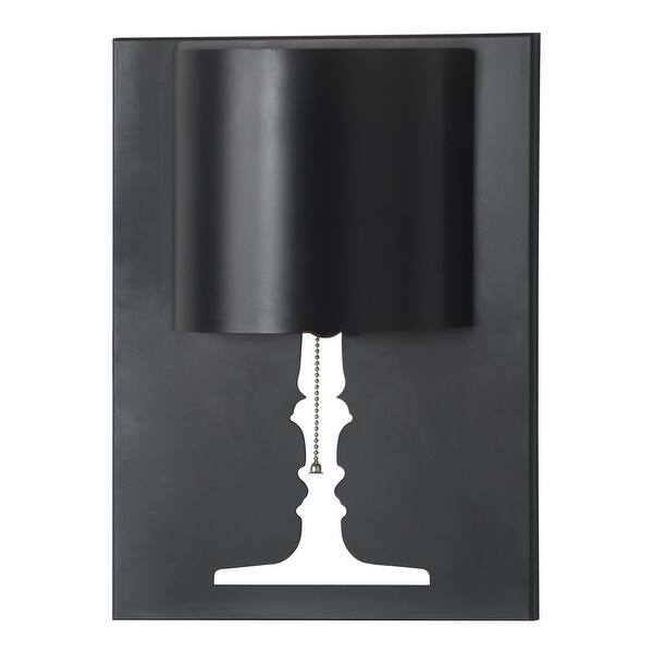 Black and White Silhouette Wall Lamp Black and White Silhouette Wall Lamp