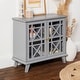 preview thumbnail 16 of 28, Middlebrook Loches 32-inch Fretwork Entryway Cabinet