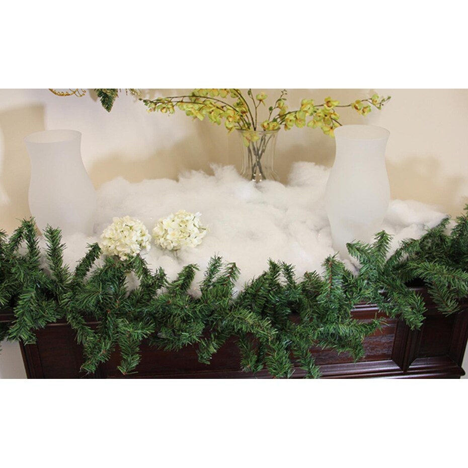 Shop White Iridescent Artificial Powder Snow Christmas Blanket