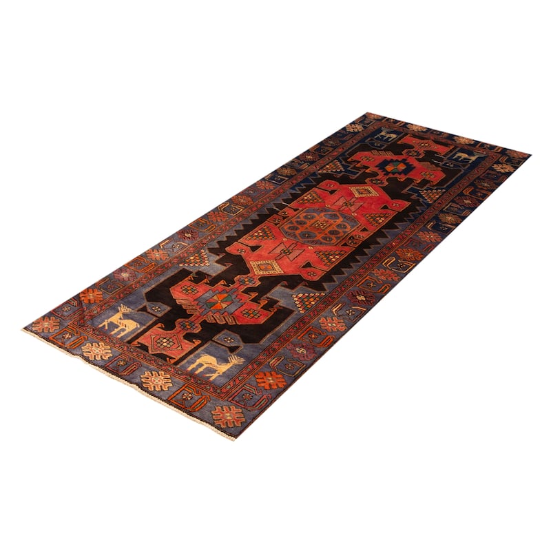 ECARPETGALLERY Hand-knotted Anadol Brown Wool Rug - 3'7 x 8'10