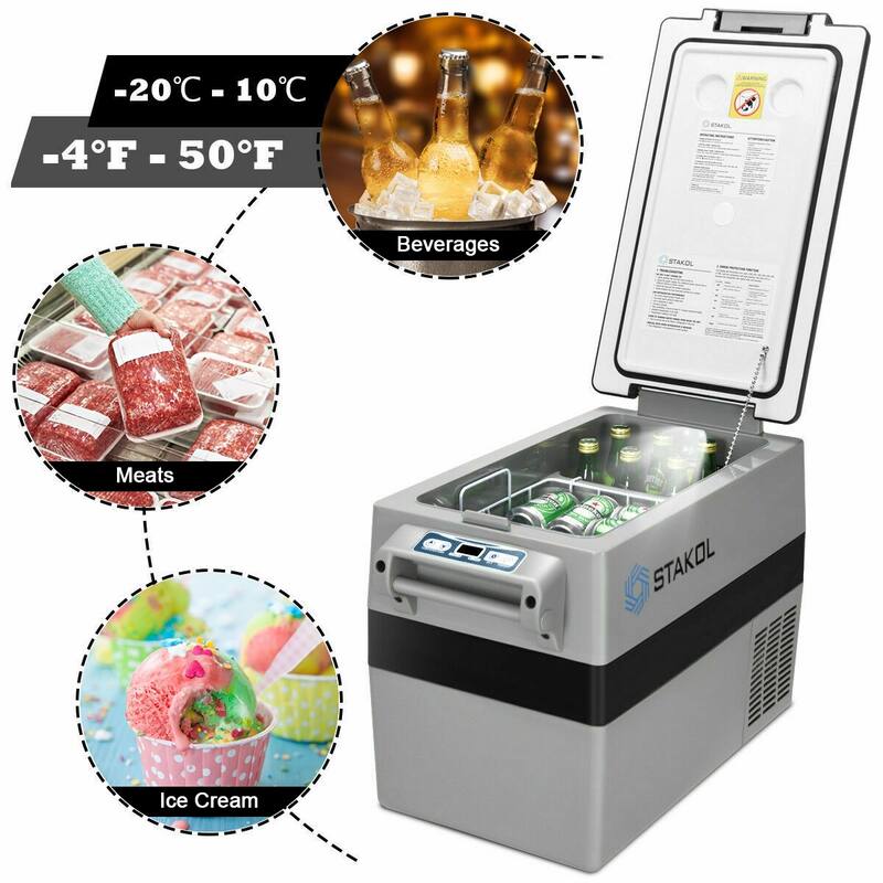 44 Quarts Portable Electric Car Cooler Refrigerator/Freezer Compressor