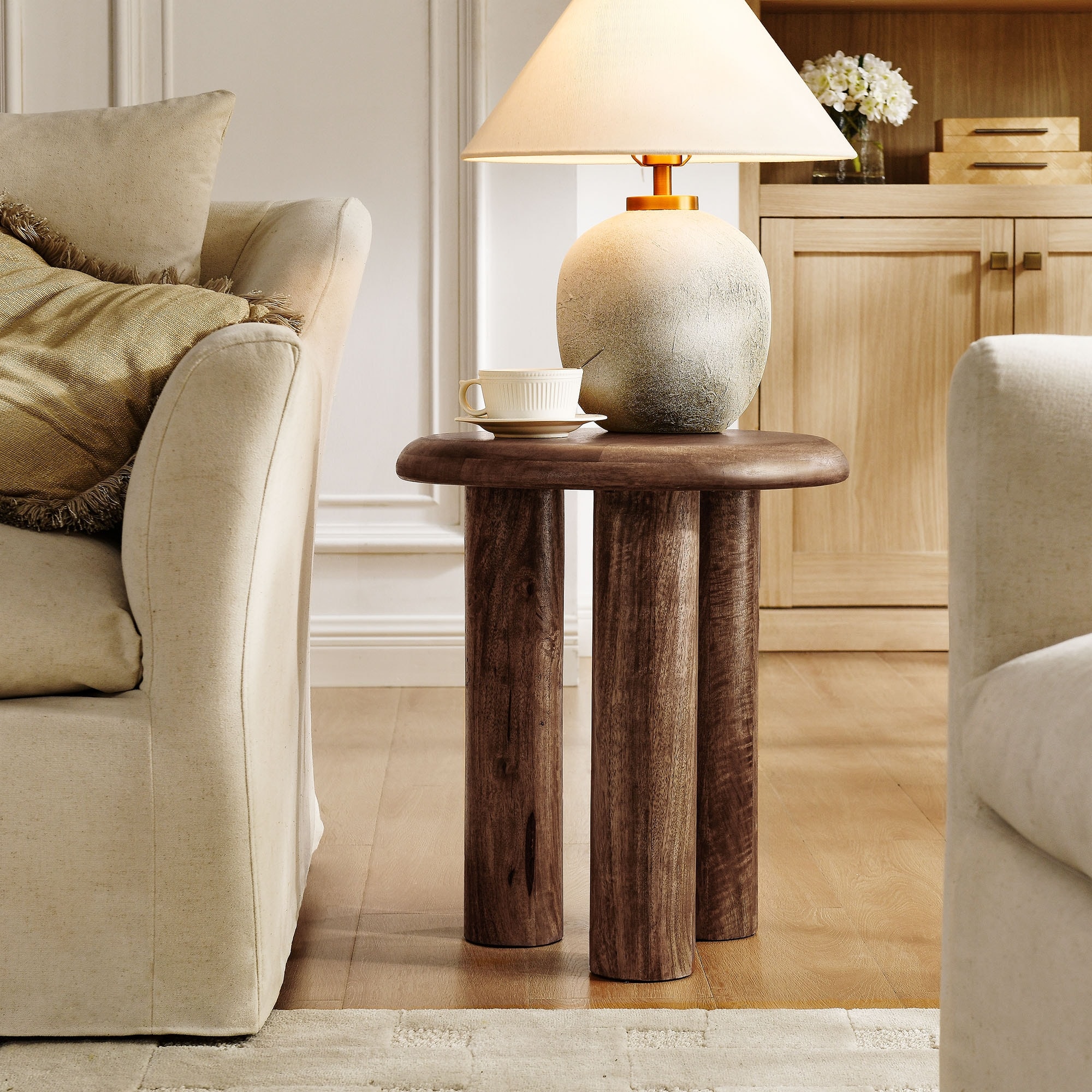 Mavina Mango Wood Side Table