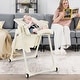 preview thumbnail 5 of 23, Babyjoy 4-in-1 Foldable Baby High Chair Height Adjustable Feeding - 32'' x 23'' x 42''