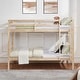 preview thumbnail 2 of 41, Twin Bunk Bed,Wooden,High Guardrail,Ladder,Kids Teens,Dorm Guest