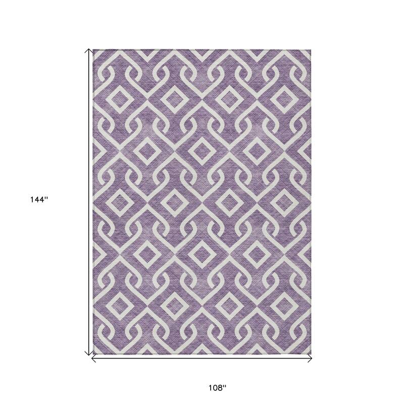 HomeRoots Geometric Transitional Rectangle Outdoor Rug