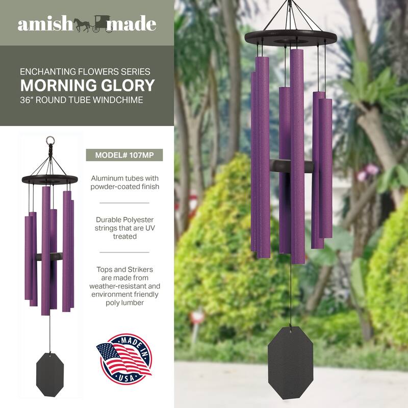 OUTDOOR LEISURE PRODUCTS Model 107MP Wind Chime made with powder coated Aluminum tubes