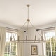 preview thumbnail 1 of 4, 47In Farmhouse 16-light Large Round Wagon Wheel Candle Chandelier - 47'' D X 140'' H French Ash