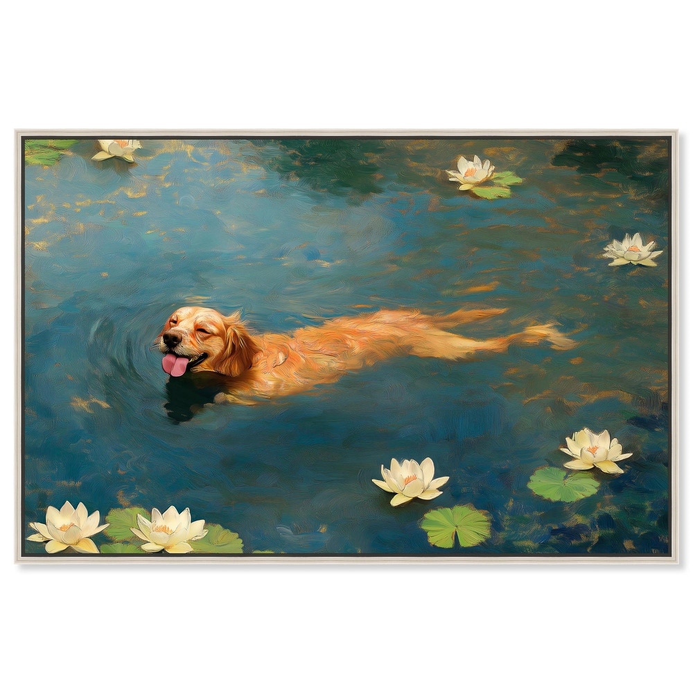 Pond Pup II Canvas by Art Remedy