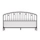 preview thumbnail 20 of 22, Hillsdale Furniture Riverbrooke Metal Arch Scallop Headboard with Frame, Bronze