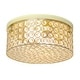 preview thumbnail 7 of 40, Silver Orchid Bergman 12-inch Elipse Round Flushmount