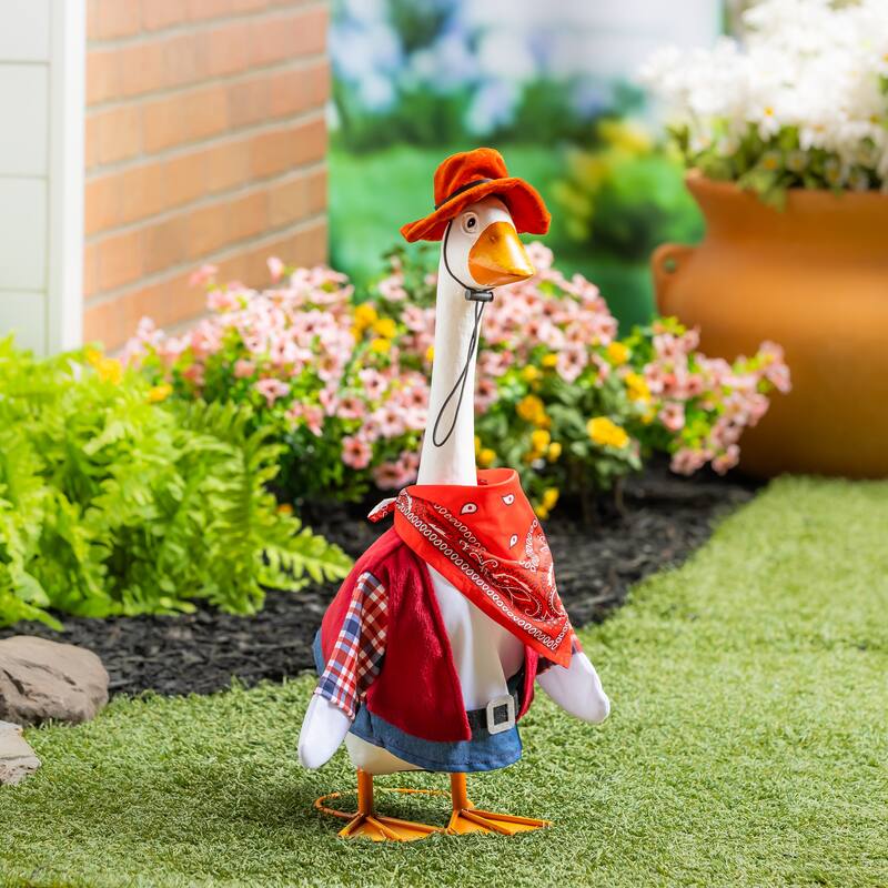 Porch Goose Outfit for Garden Statue