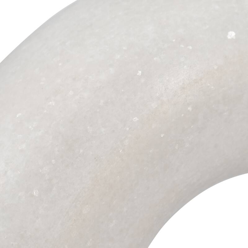 Sagebrook Home Marble, Sculpture, White, Solid Color