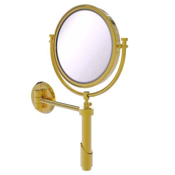 Allied Brass Tribecca Collection Wall Mounted Make-Up Mirror 8-in Diameter with 4X Magnification
