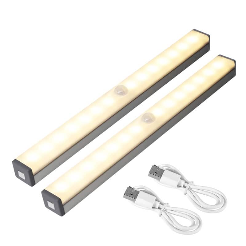 14 LED Motion Sensor Under Cabinet Lights Rechargeable