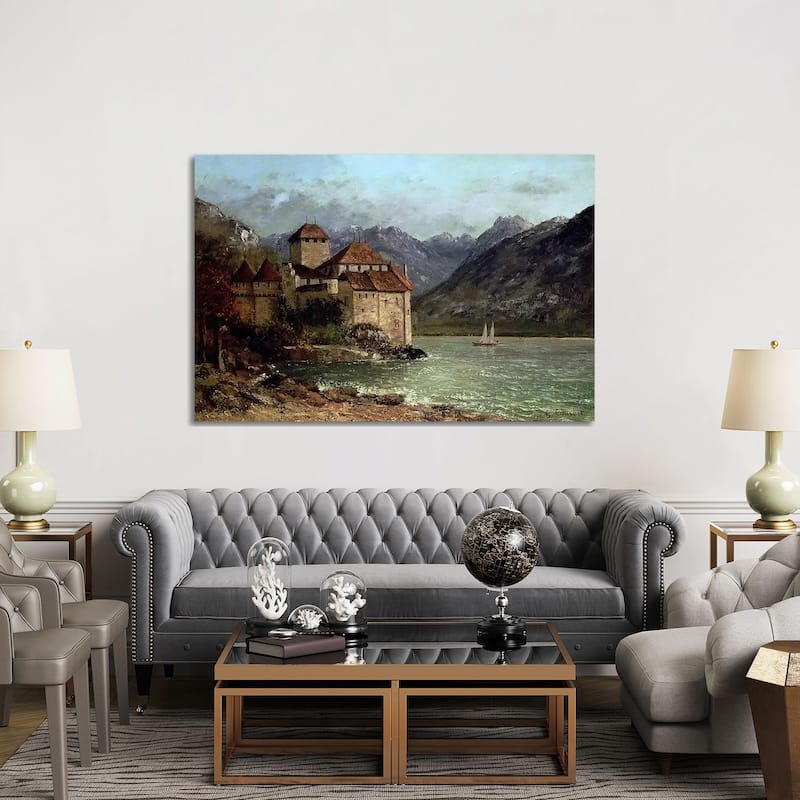 iCanvas "The Chateau de Chillon, 1875 " by Gustave Courbet Canvas Print