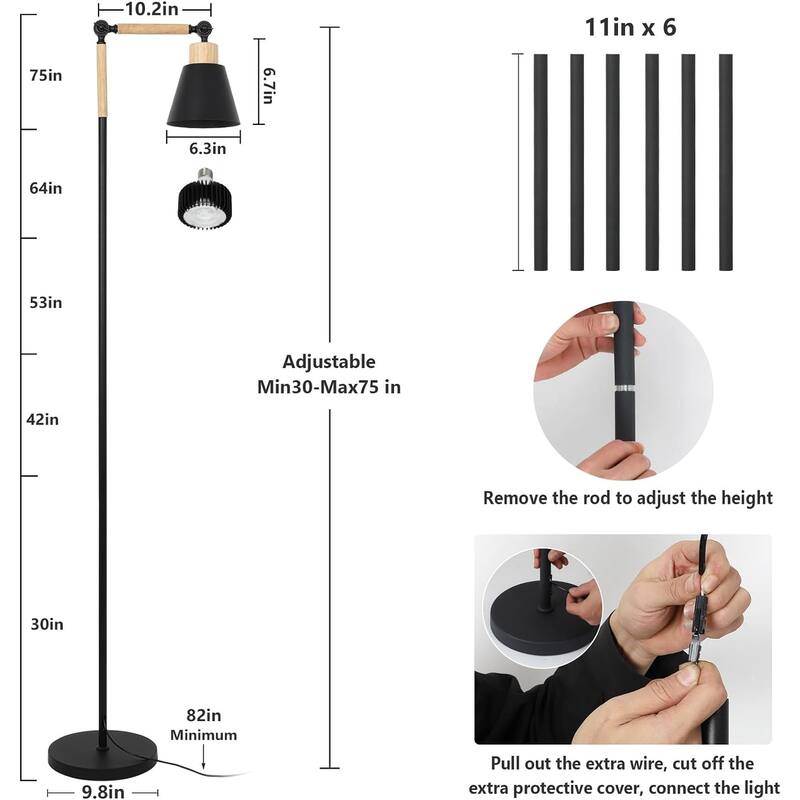 Grow Lights for Indoor Plants Full Spectrum, Plant Lights for Indoor Growing with 20W COB Grow Light Blub, 4/8/12H Timer