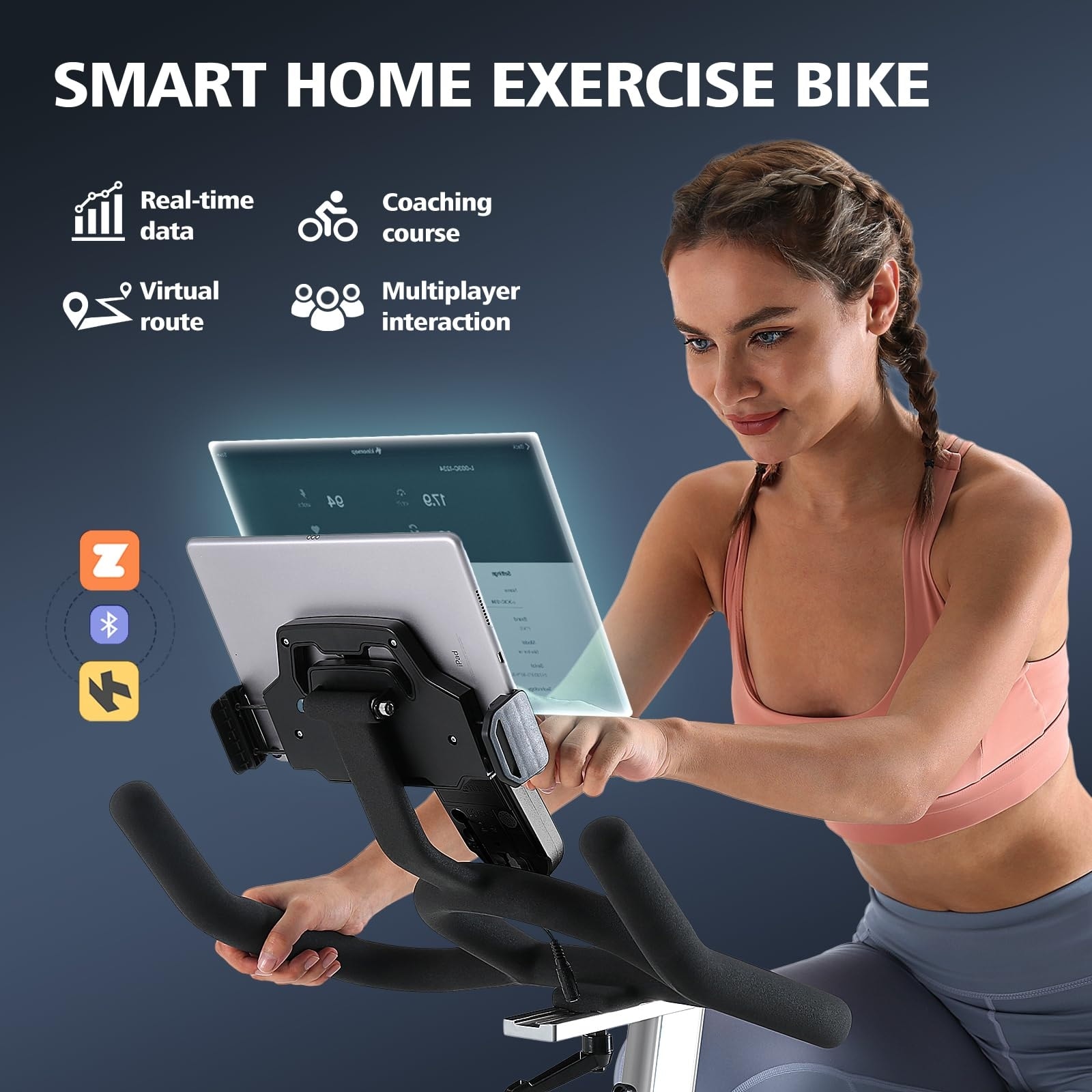 Magnetic Exercise Bike 350 lbs Weight Capacity Indoor Cycling Bike Stationary with Comfortable Seat Cushion Silent Belt Drive Bed Bath Beyond 40334443