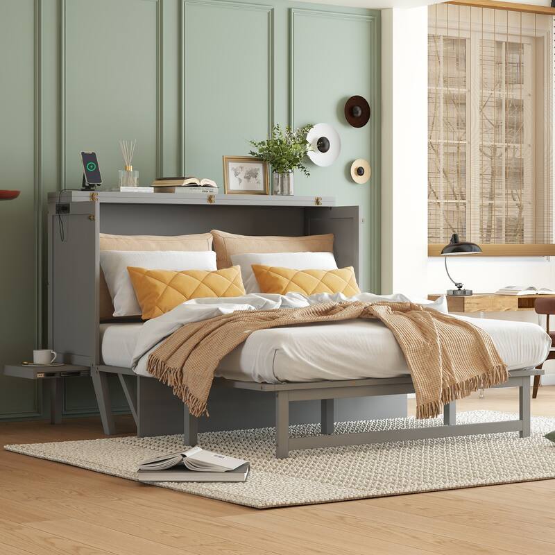 Solid Pine Murphy Cabinet Bed