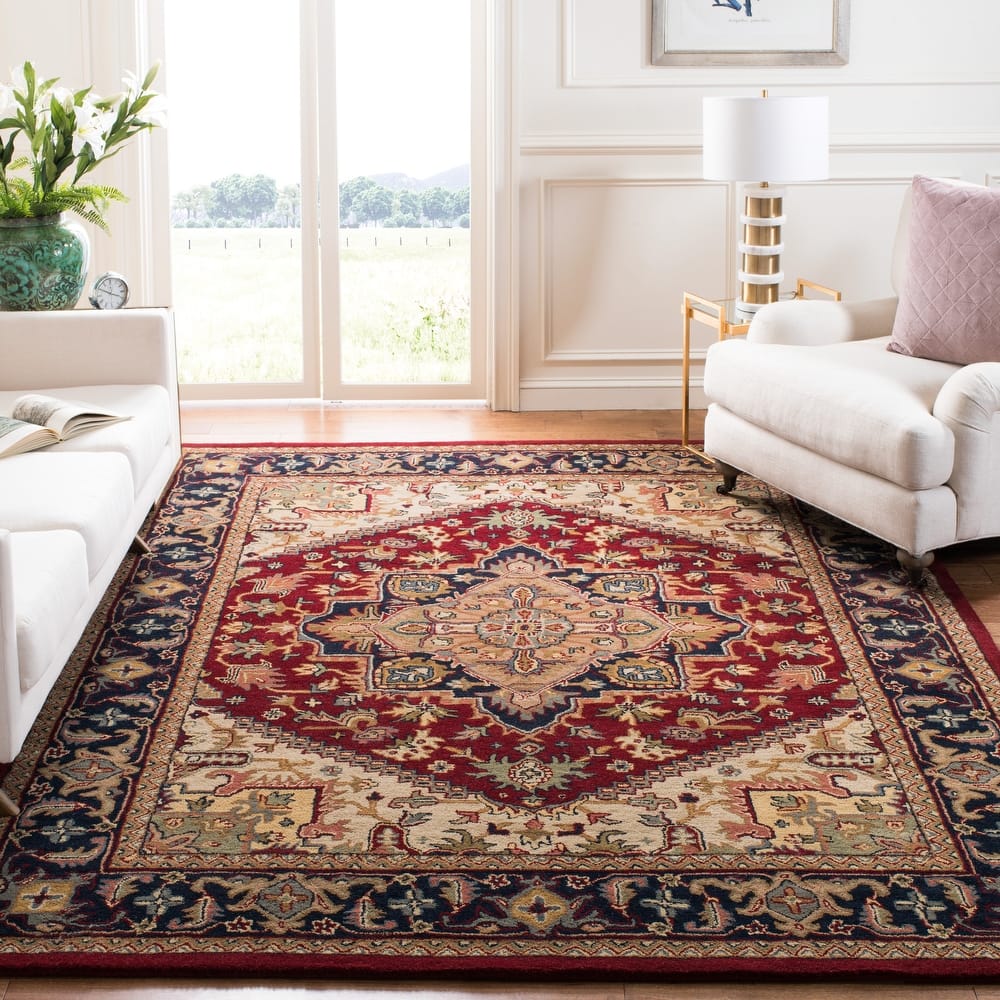 SAFAVIEH Handmade Heritage Carrol Traditional Oriental Wool Rug