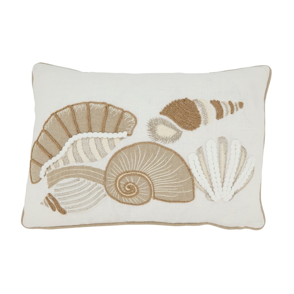 Seashell Serenade Throw Pillow
