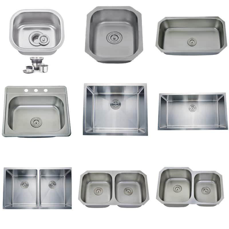 15''/18''/23''/25''/30''/31''/32''/33'' Classic Undermoun Kitchen Sink, Top Mount Kitchen Sink, Singel Bowl Or Double Bowl