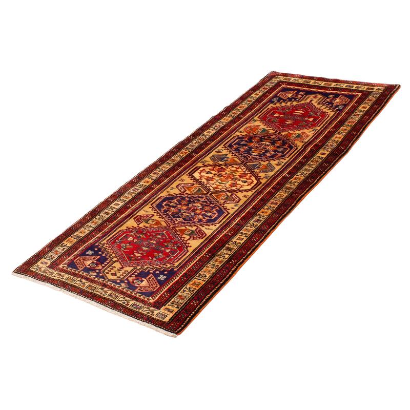 ECARPETGALLERY Hand-knotted Konya Anatolian Beige Wool Rug - 3'8 x 9'5