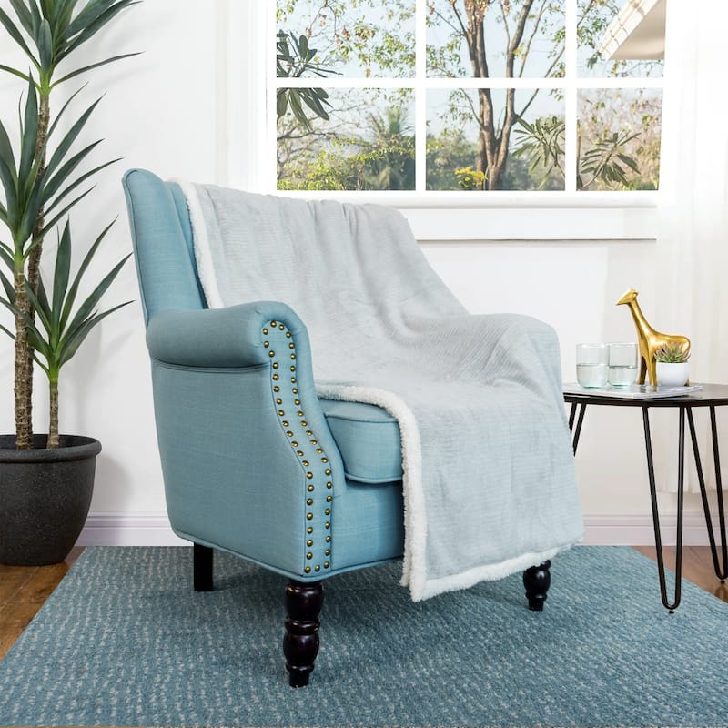 Tangier Ultra Soft Sherpa Bed Sofa Couch Throw Blanket