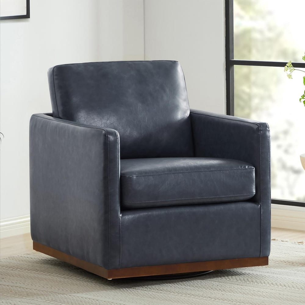 Spruce & Spring Shane Modern Swivel Accent Arm Chair