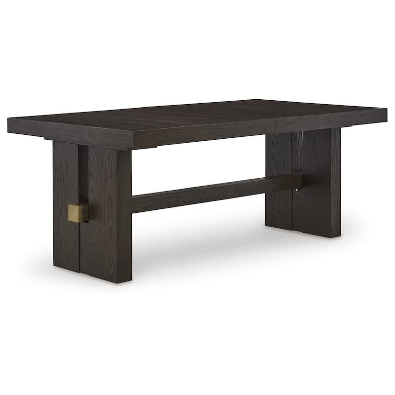 Signature Design by Ashley Burkhaus Dark Brown/Beige 10-Piece Dining Package