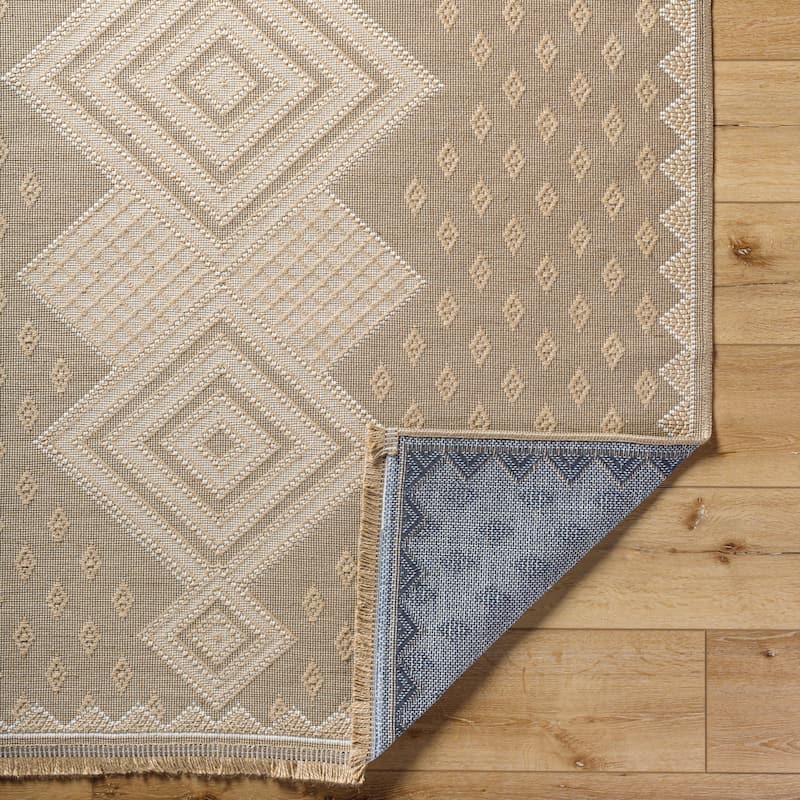 Livabliss Country Mystery Diamond Washable Area Rug