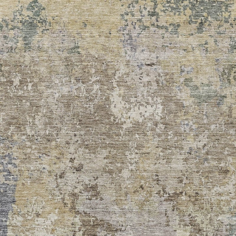 HomeRoots Abstract Transitional Rectangle Outdoor Rug