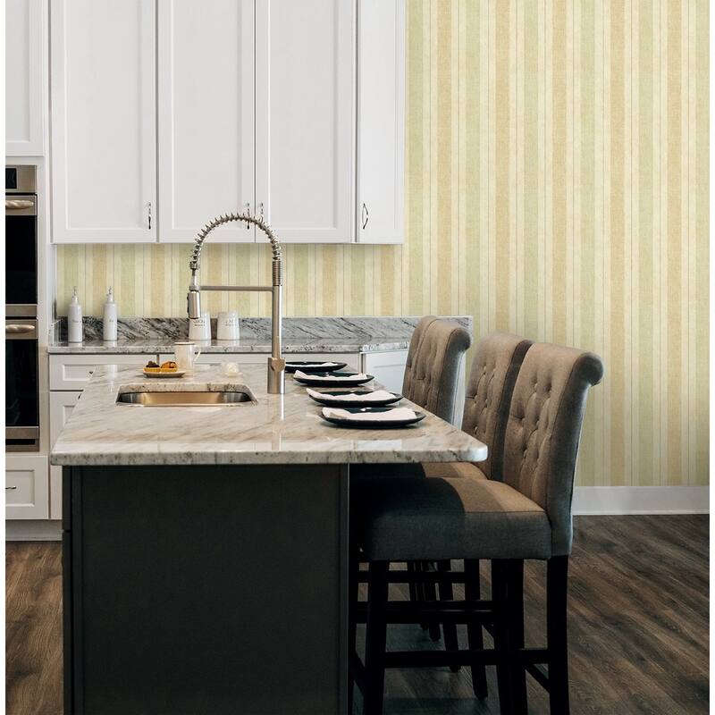 Seabrook Design Demeter Stripe Faux Unpasted Wallpaper
