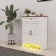 preview thumbnail 8 of 46, Moasis Shoe Storage Cabinet with Drawers Entryway Shoe Storage Cream