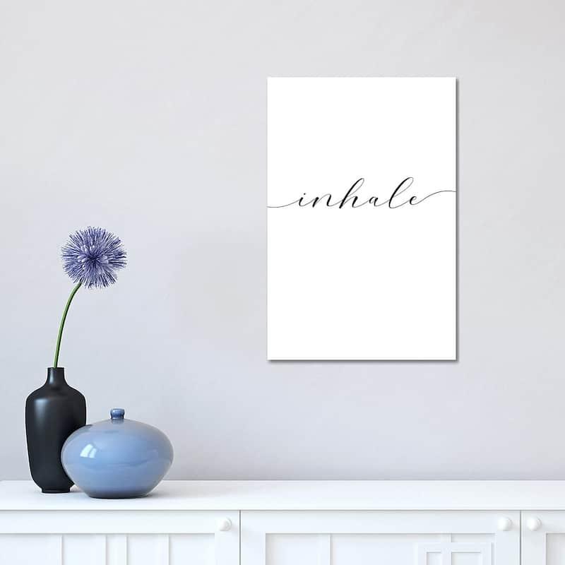 iCanvas "Inhale" by Nouveau Prints Canvas Print - 18x12x1.5