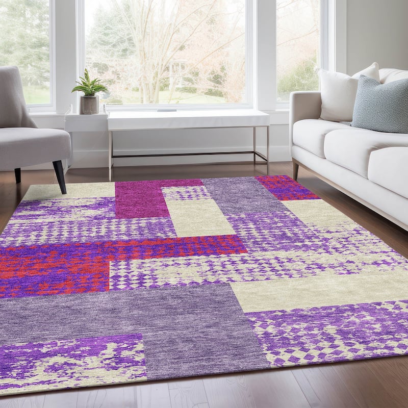 Premium Washable Super Soft Casual Geo Mayfield Rug