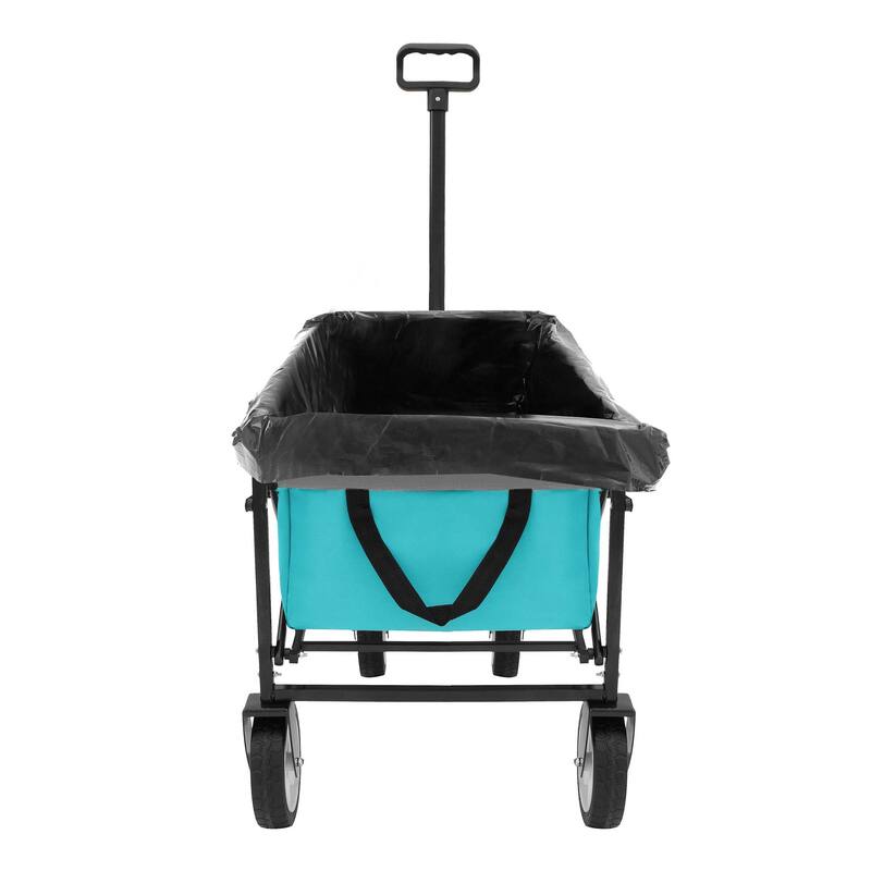 2.1 cu ft. Steel Foldable Wagon Cart