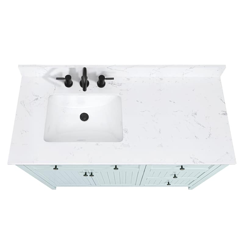 Avanity LAYLA-VS49-E Layla 48" Free Standing Single Basin Vanity Set - Ice Blue