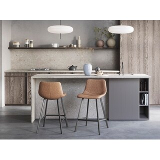 Carbon loft prusiner faux leather counter stool best sale