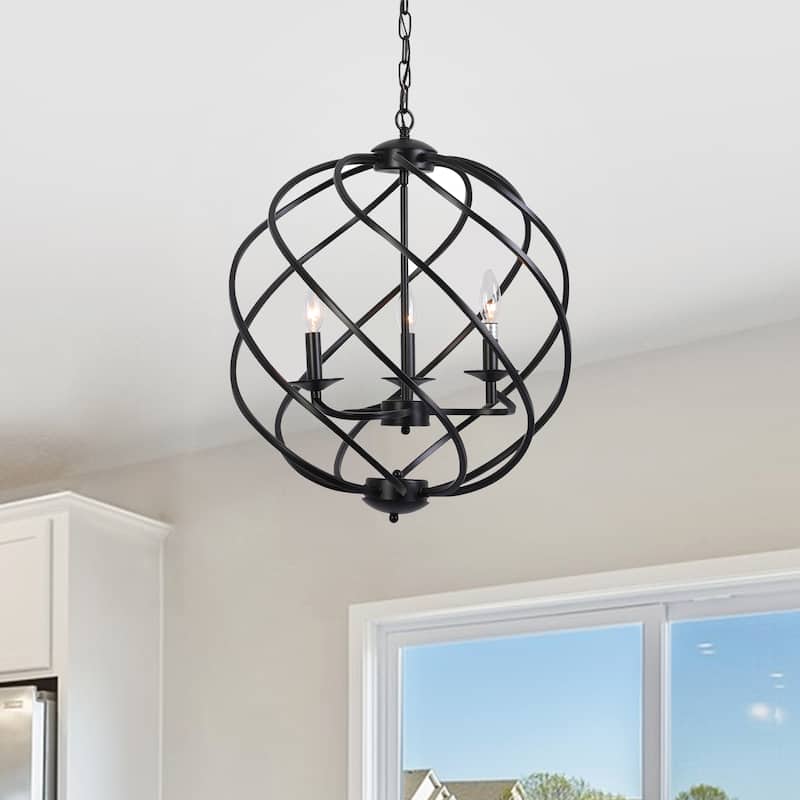 3-light Hanging Globe Pendant