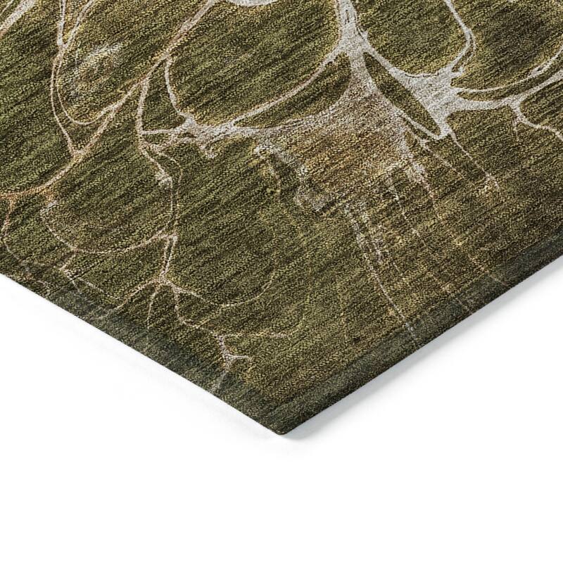 HomeRoots Abstract Transitional Rectangle Outdoor Rug