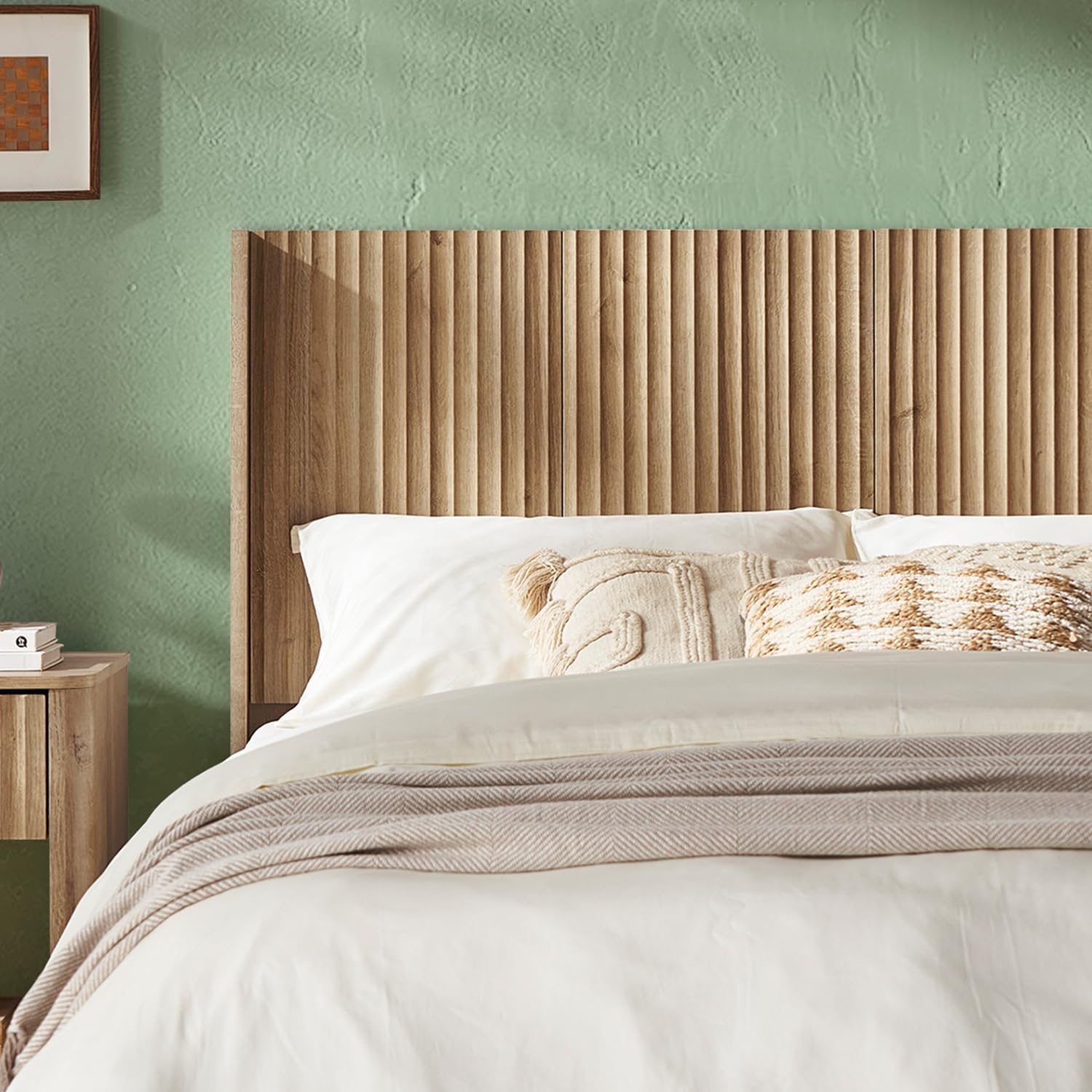Boho wood headboard hot sale