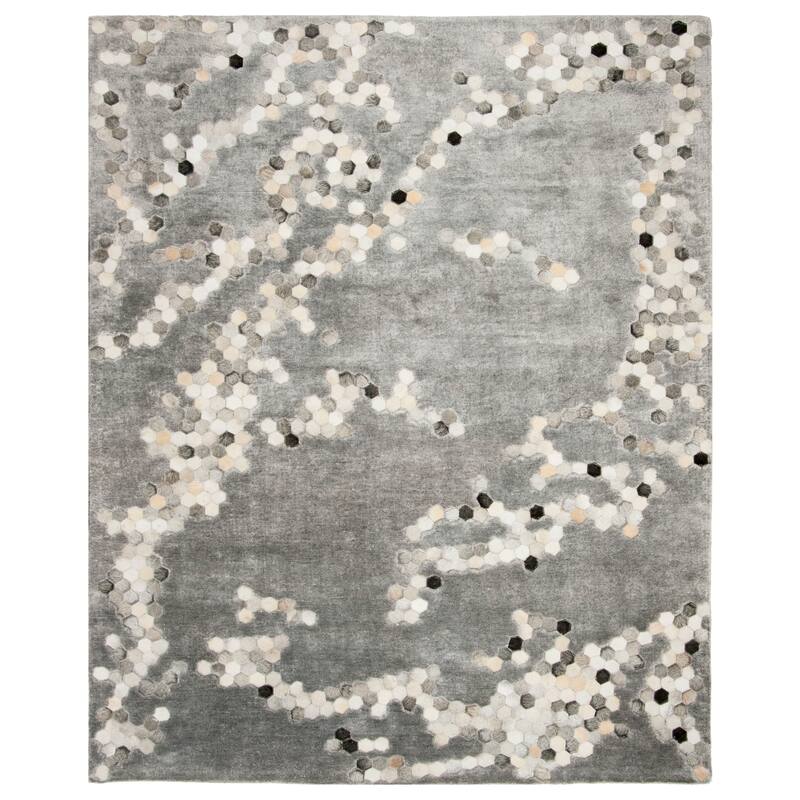SAFAVIEH Handmade Manhattan Shakti Modern Abstract Silk Rug