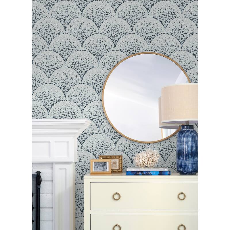 NuWallpaper Rowan Blue Peel and Stick Wallpaper