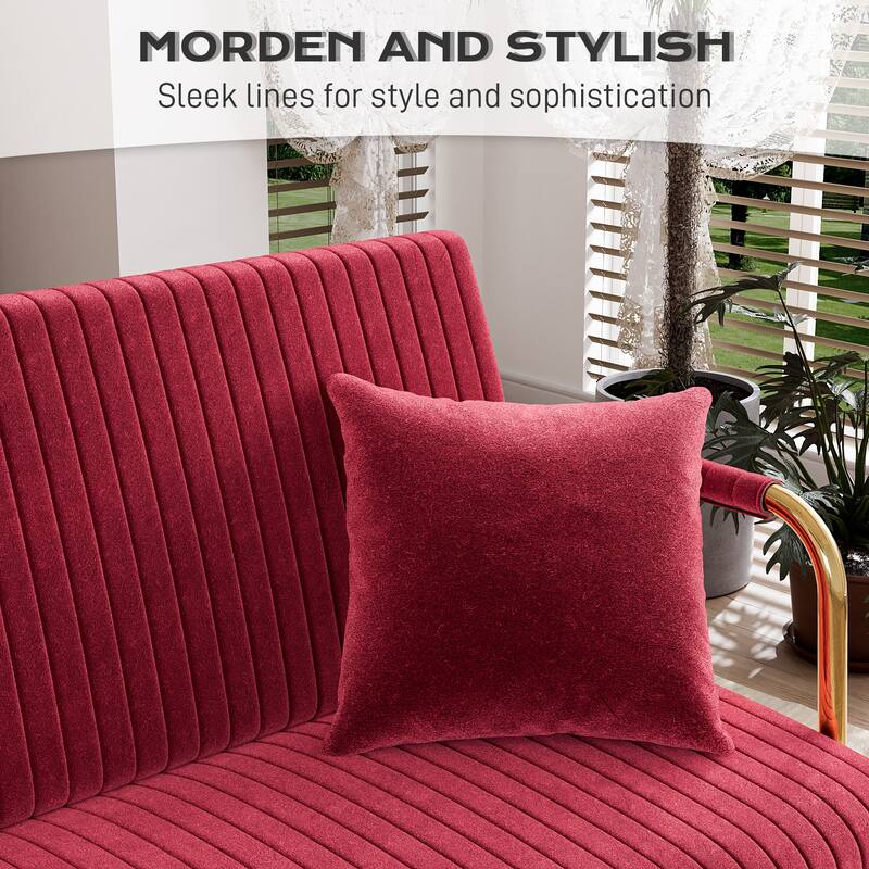 Ouyessir Upholstered Loveseat, Tufted Back Couch, Accent Armchair with 2 Pillows