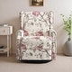 preview thumbnail 82 of 102, 29'' W Pattern Floral Swivel Manual Push Back Recliner Glider Chair